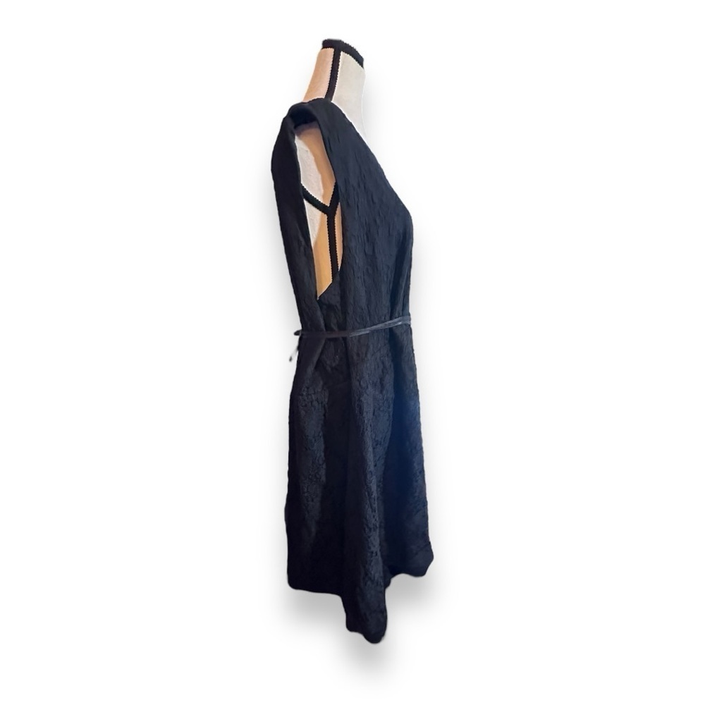 Women’s Apt 9 3X Tie Belt Black Sleeveless Lace A Line Dress 22 24 3XL XXXL - Picture 5 of 8